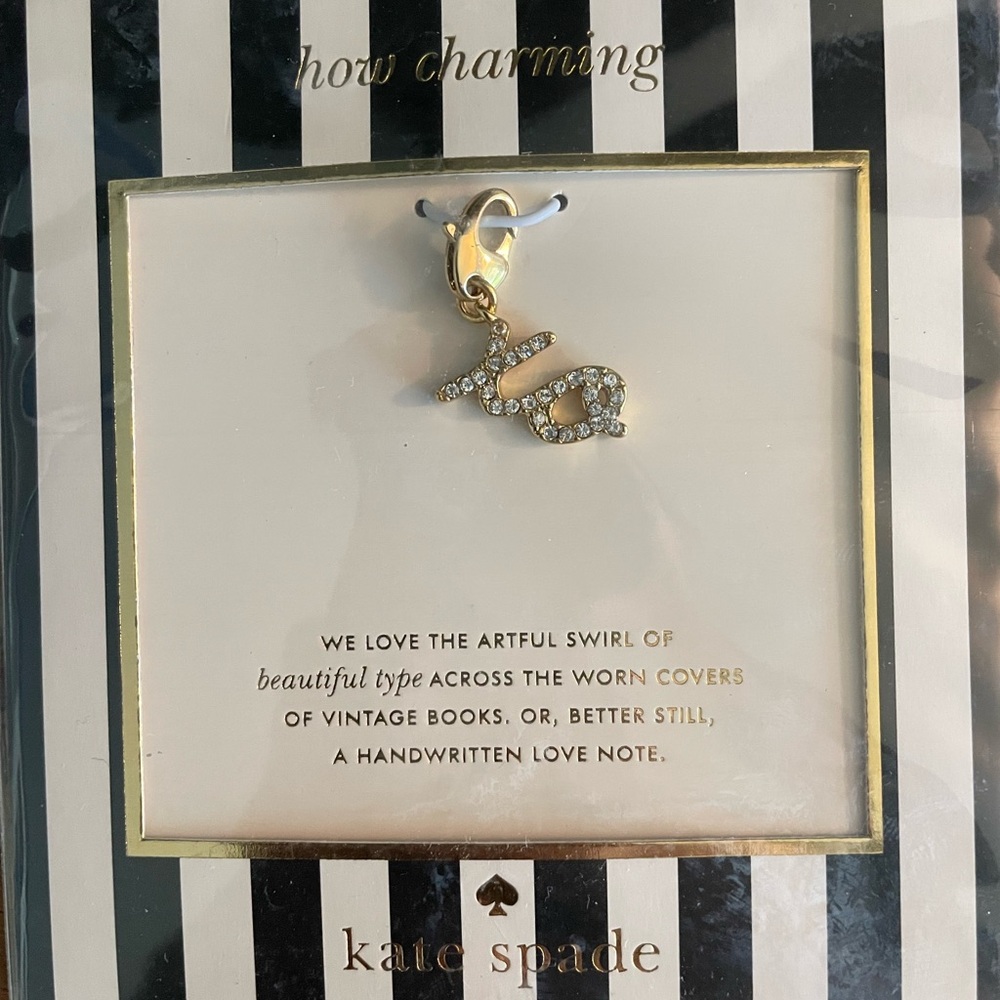 Kate Spade Gold XO Initial Charm